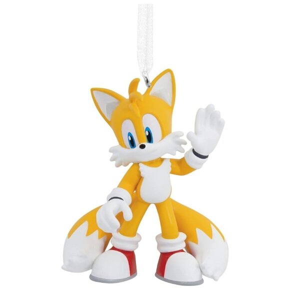 Hallmark Yellow Resin Sonic The Hedgehog Tails‎ Christmas Tree Hanging Ornament - Picture 2 of 5